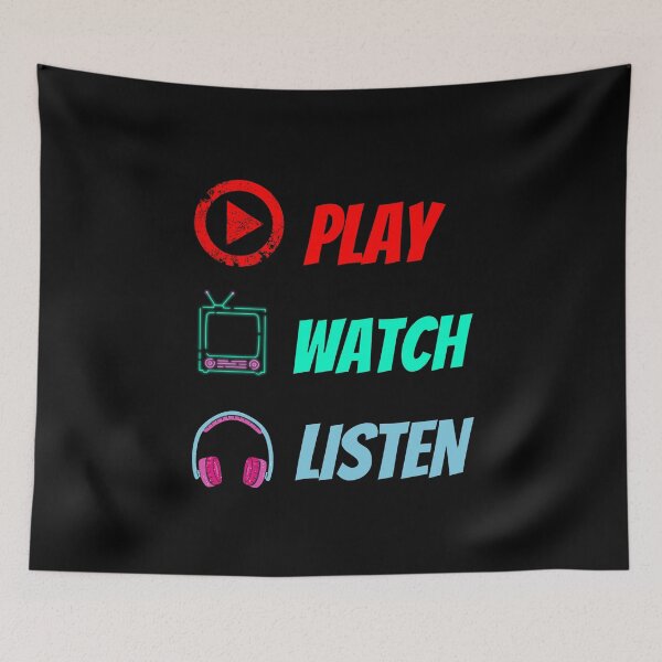 Item preview, Play Watch Listen designed and sold by Quadghouls.
