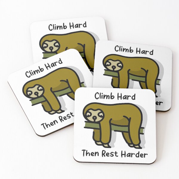Item preview, Climb Hard Then Rest Harder designed and sold by dinobouldering.