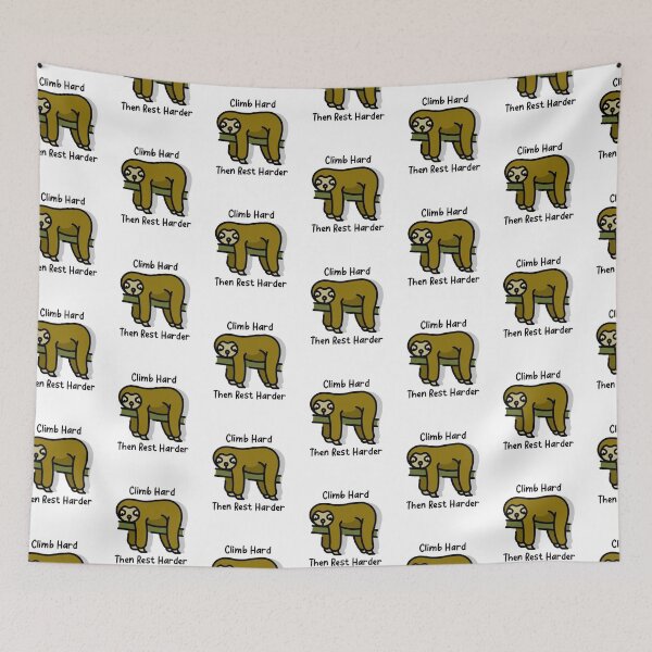 Item preview, Climb Hard Then Rest Harder designed and sold by dinobouldering.