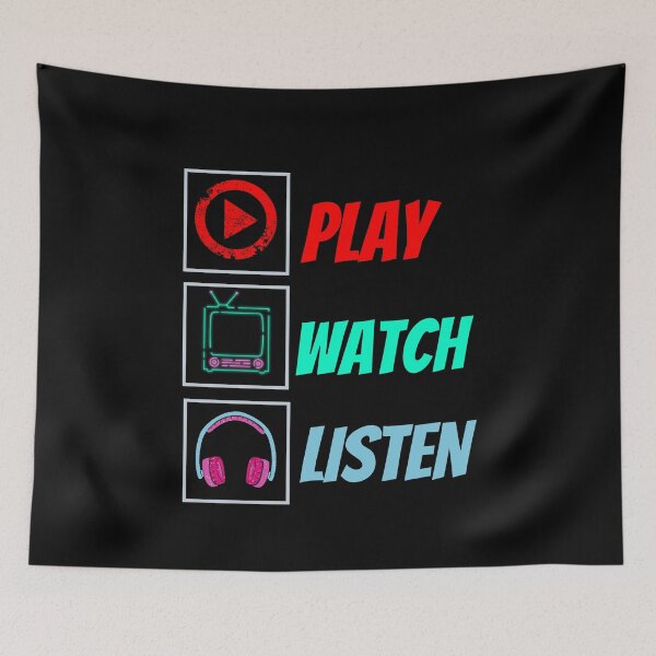 Item preview, Play Watch Listen designed and sold by Quadghouls.