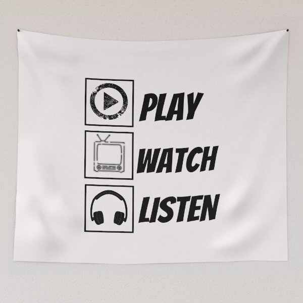 Item preview, Play Watch Listen designed and sold by Quadghouls.