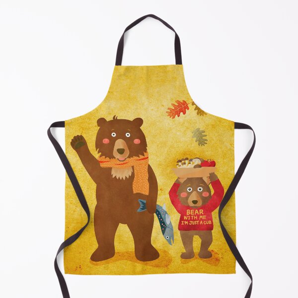 Item preview, Big and Little Bear Celebrating Bountyful Fall designed and sold by onimonk33.