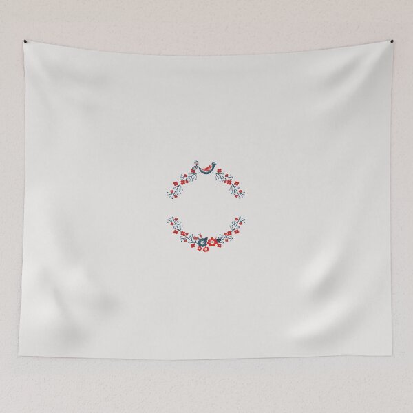 Item preview, Floral bird decorative geometry designed and sold by HiddenMist.