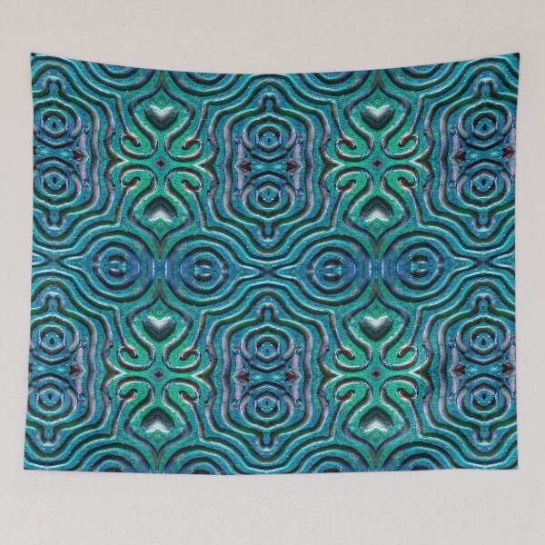 Item preview, Hearts Pattern - Textural 1 Var 3 in Blue designed and sold by Heatherian.