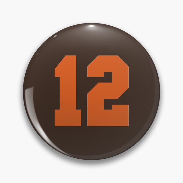 Item preview, 12 Number Cleveland Sports Twelve Brown Jersey designed and sold by HelloFromAja.