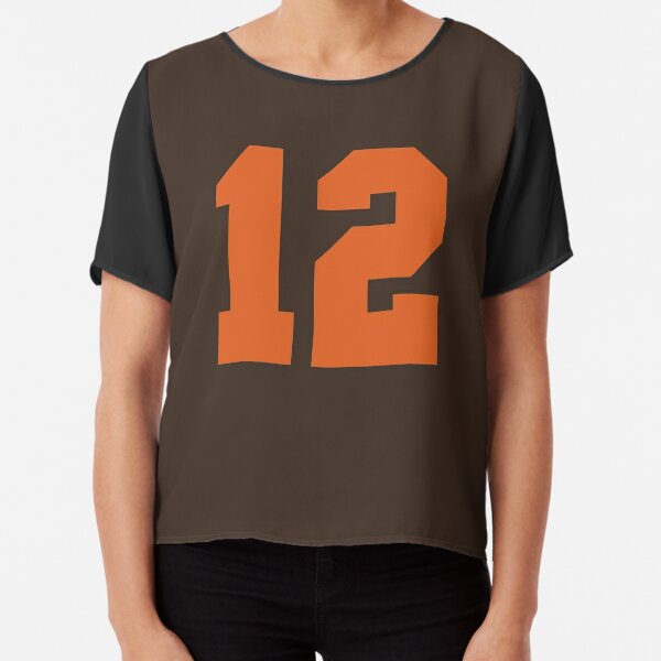 12 Number Cleveland Sports Twelve Brown Jersey Essential T-Shirt for Sale  by HelloFromAja