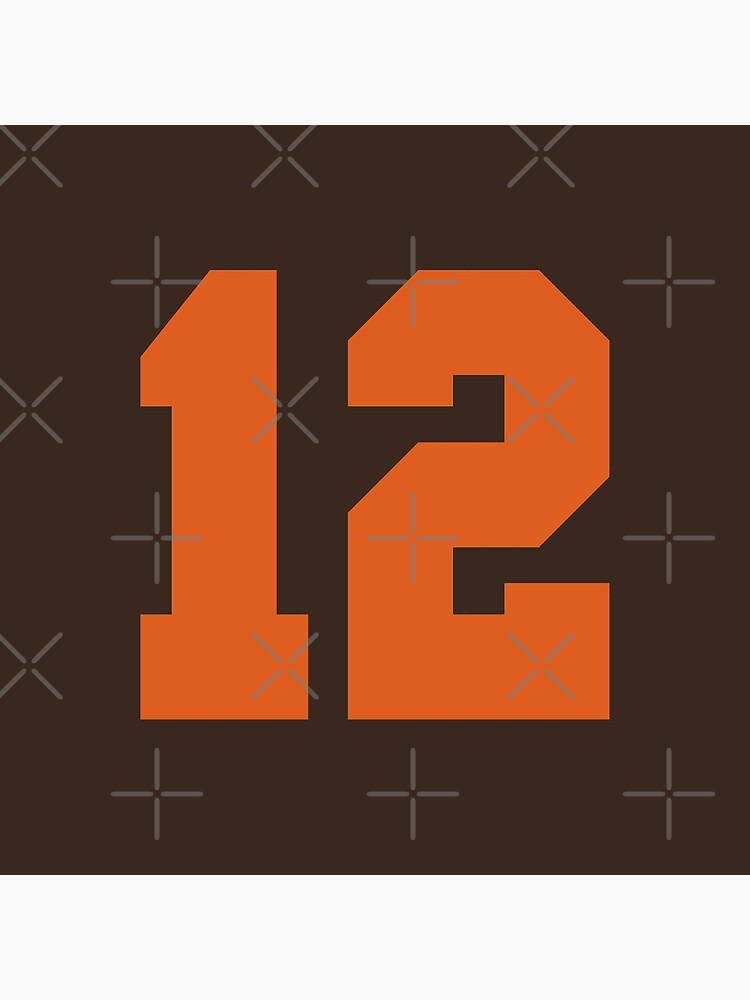 Twelve Jersey Number Sports 12 | Art Board Print