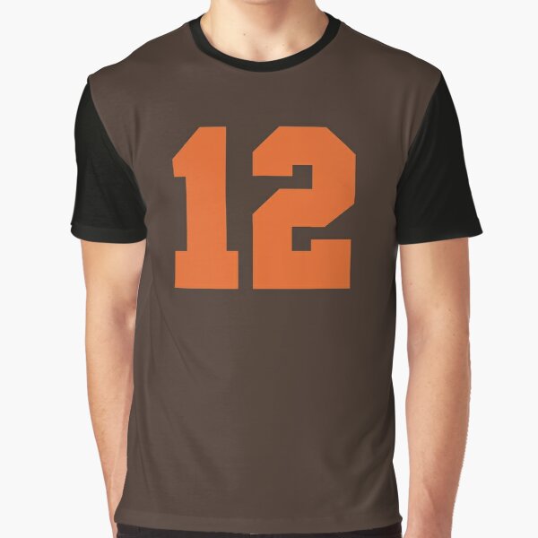 12 Number Cleveland Sports Twelve Brown Jersey Essential T-Shirt for Sale  by HelloFromAja