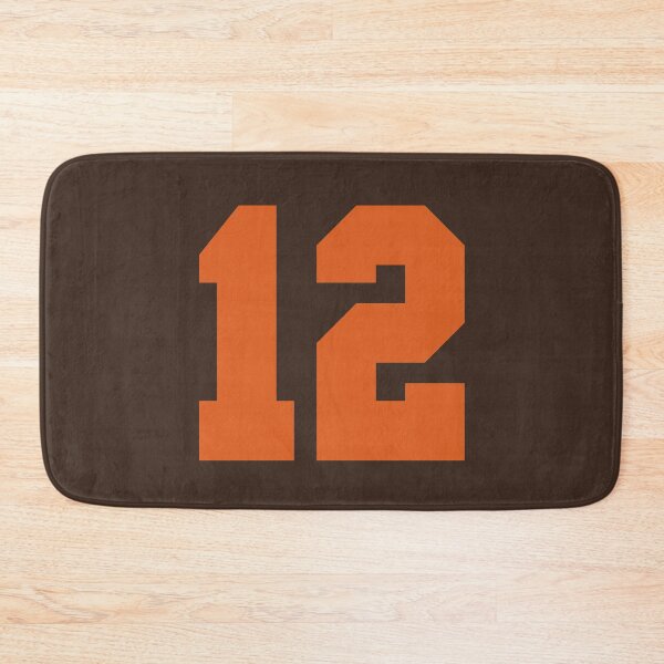 Item preview, 12 Number Cleveland Sports Twelve Brown Jersey designed and sold by HelloFromAja.