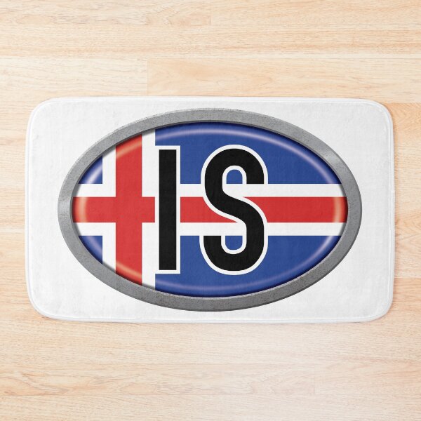 Artikelvorschau, Iceland International Vehicle Code Metallplatte entworfen und verkauft von travelwitheric.