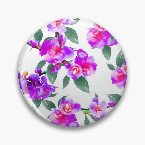 Artikelvorschau, Vintage Purpfect Blossoms - Blüten gebeizt lila mit rosa Highlights entworfen und verkauft von CheckOutOz.