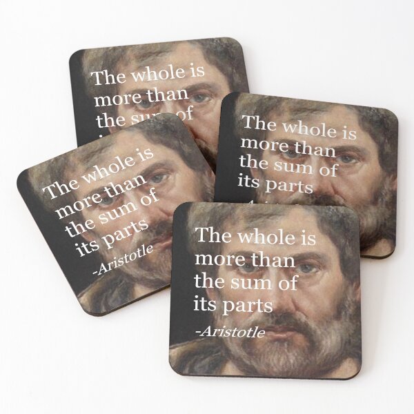 Item preview, The whole is more than the sum of its parts Aristotle philosophy quote designed and sold by Floralife.