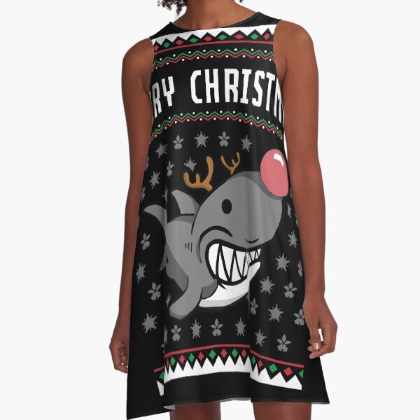 Item preview, Reindeer  Shark Ugly Christmas Sweater  for Kids  designed and sold by Rzelemenz.