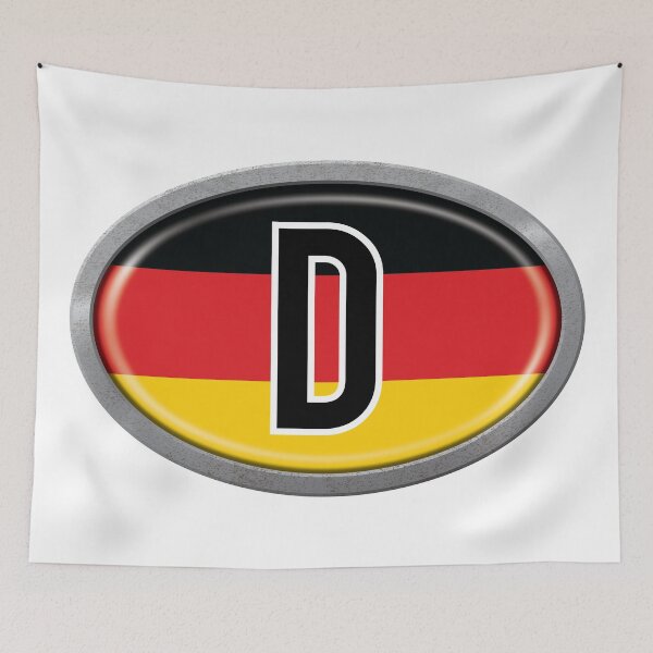 Item preview, Germany International Vehicle Code Metal Plate designed and sold by travelwitheric.