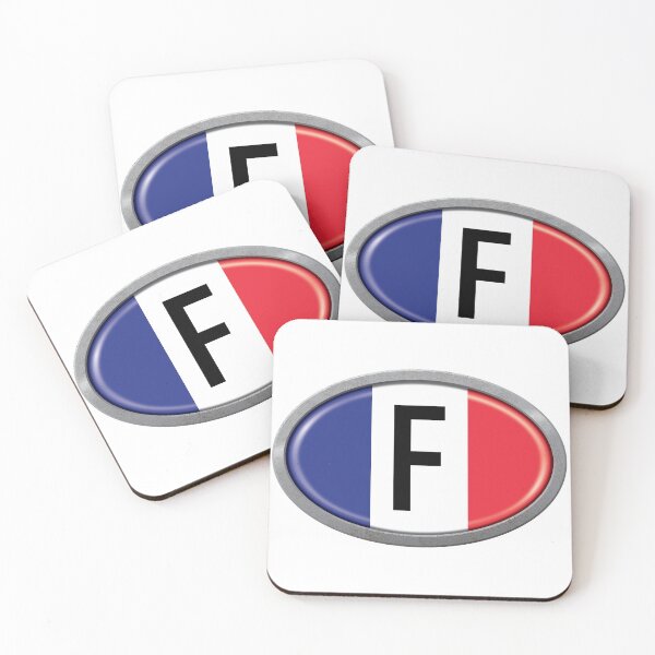 Item preview, France International Vehicle Code Metal Plate designed and sold by travelwitheric.
