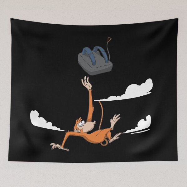 Item preview, Skydiver puts on parachute later designed and sold by Monkey Ful.