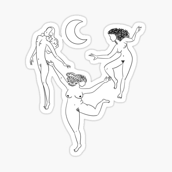 Vista previa del artículo con la obra «Bailando bajo la luna», diseñado y vendido por NorthwestWitch.