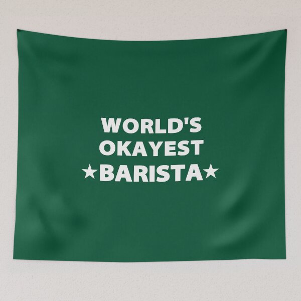Item preview, World's Okayest Barista designed and sold by The Little Wood Cottage.
