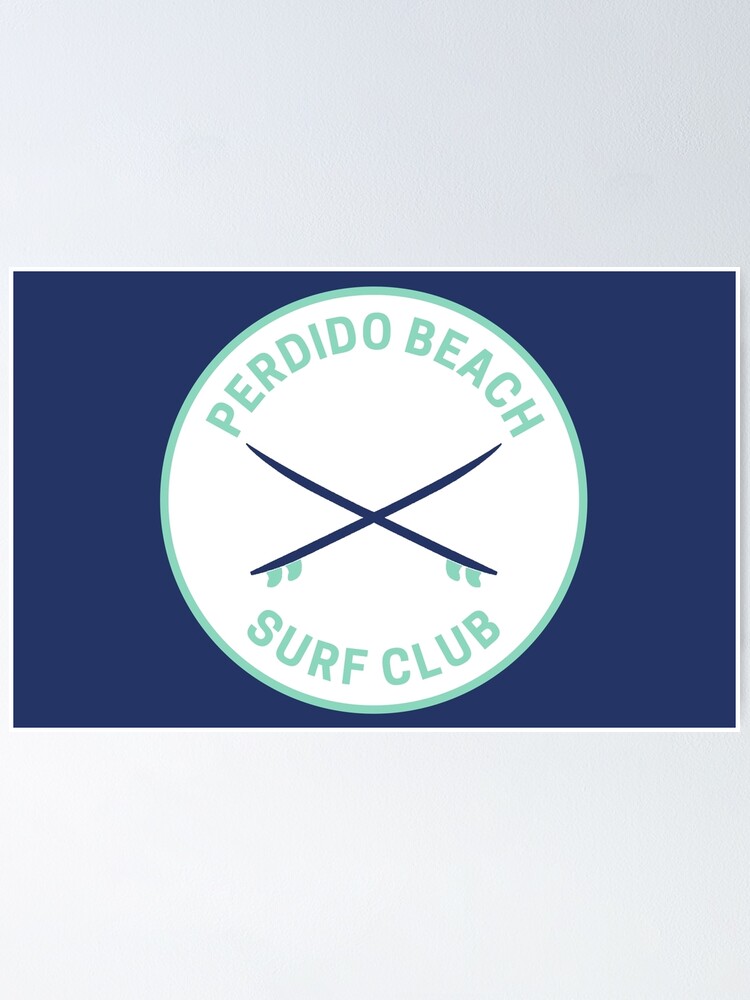 "Vintage Perdido Beach Alabama Surf Club" Poster by fearcity Redbubble