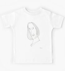 Abstract sketch of face VIII Kids Tee