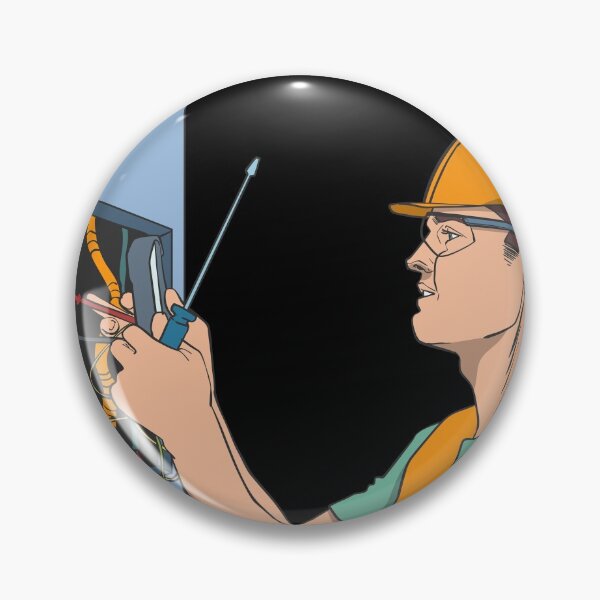 Item preview, Electrician at the control cabinet designed and sold by Monkey Ful.