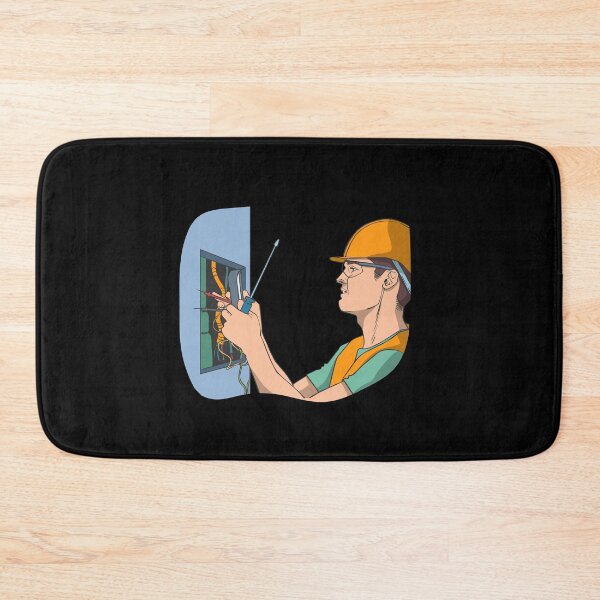 Item preview, Electrician at the control cabinet designed and sold by Monkey Ful.