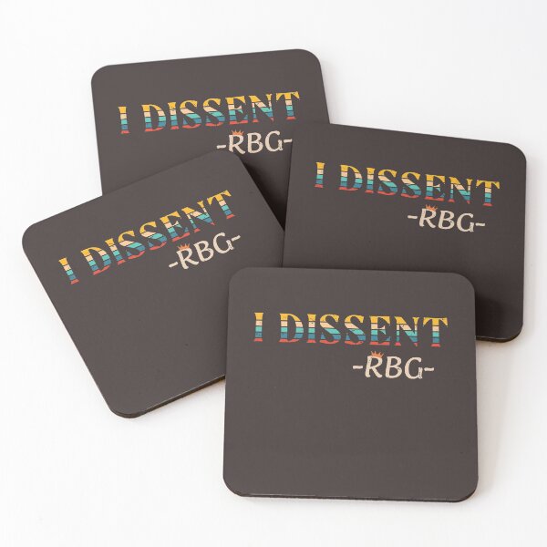 Item preview, I Dessent RBG Ruth Bader Ginsburg Supreme Court Justice Notorious Feminism Quotes Retro Vintage designed and sold by Pingestre.