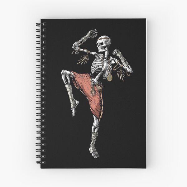 Item preview, Skeleton Muay Thai Fighter designed and sold by underheaven.