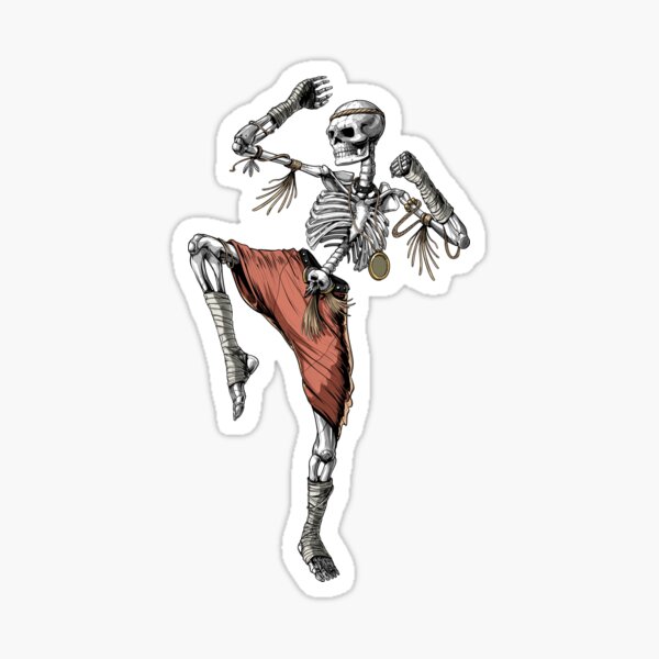 Item preview, Skeleton Muay Thai Fighter designed and sold by Nikolay Lachezarov Todorov.