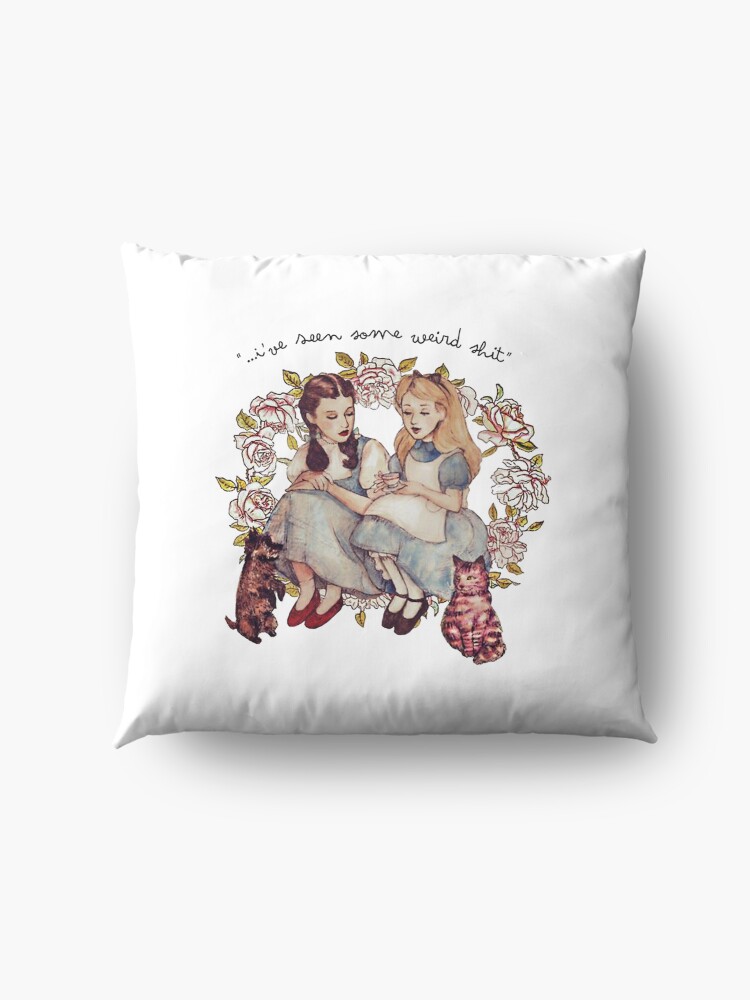 Alternate view of I've seen some weird shit Floor Pillow