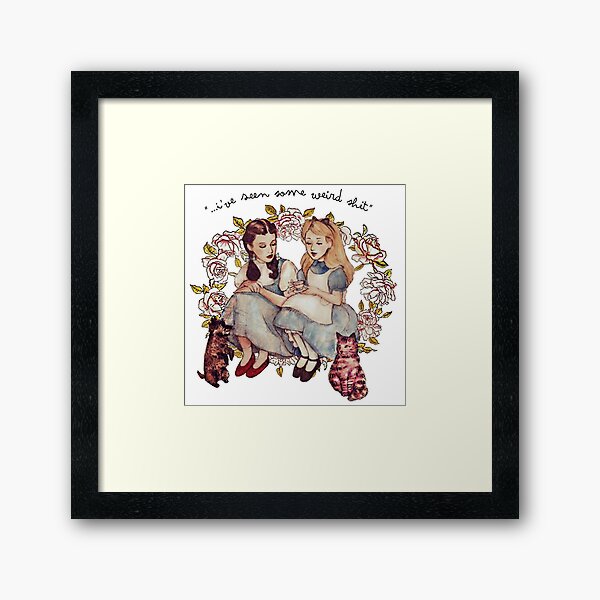 I've seen some weird shit Framed Art Print