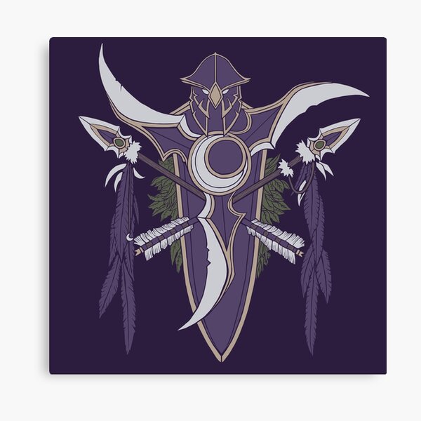 Kaldorei Crest Canvas Print