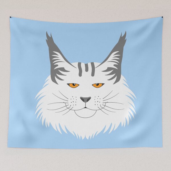 Item preview,  Maine Coon Cat Head Emoji designed and sold by lulululupaint.