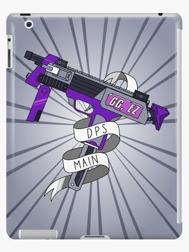 Dps Main Gamer Art Fps Rpg Submachine Gun Ipad Case Skin By Jessicaamber Redbubble