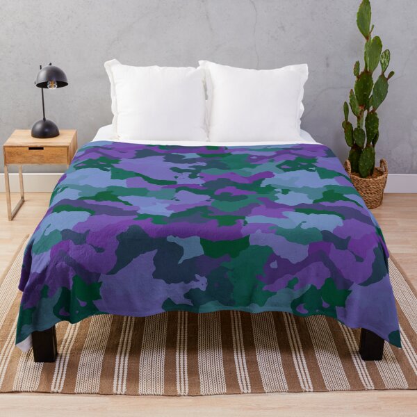 Item preview, Purple Blue Camouflage Pattern designed and sold by everything4eva.