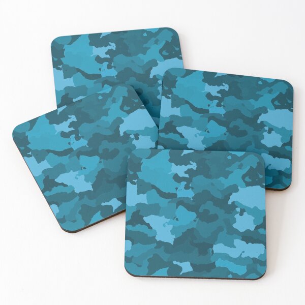 Item preview, Blue Camouflage Pattern  designed and sold by everything4eva.
