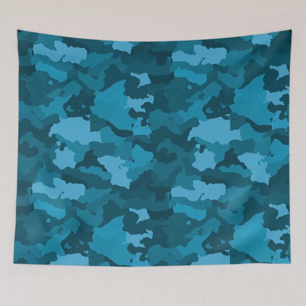 Item preview, Blue Camouflage Pattern  designed and sold by everything4eva.