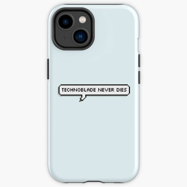 Technoblade Never Dies Blood God Pattern Clear Phone Case for