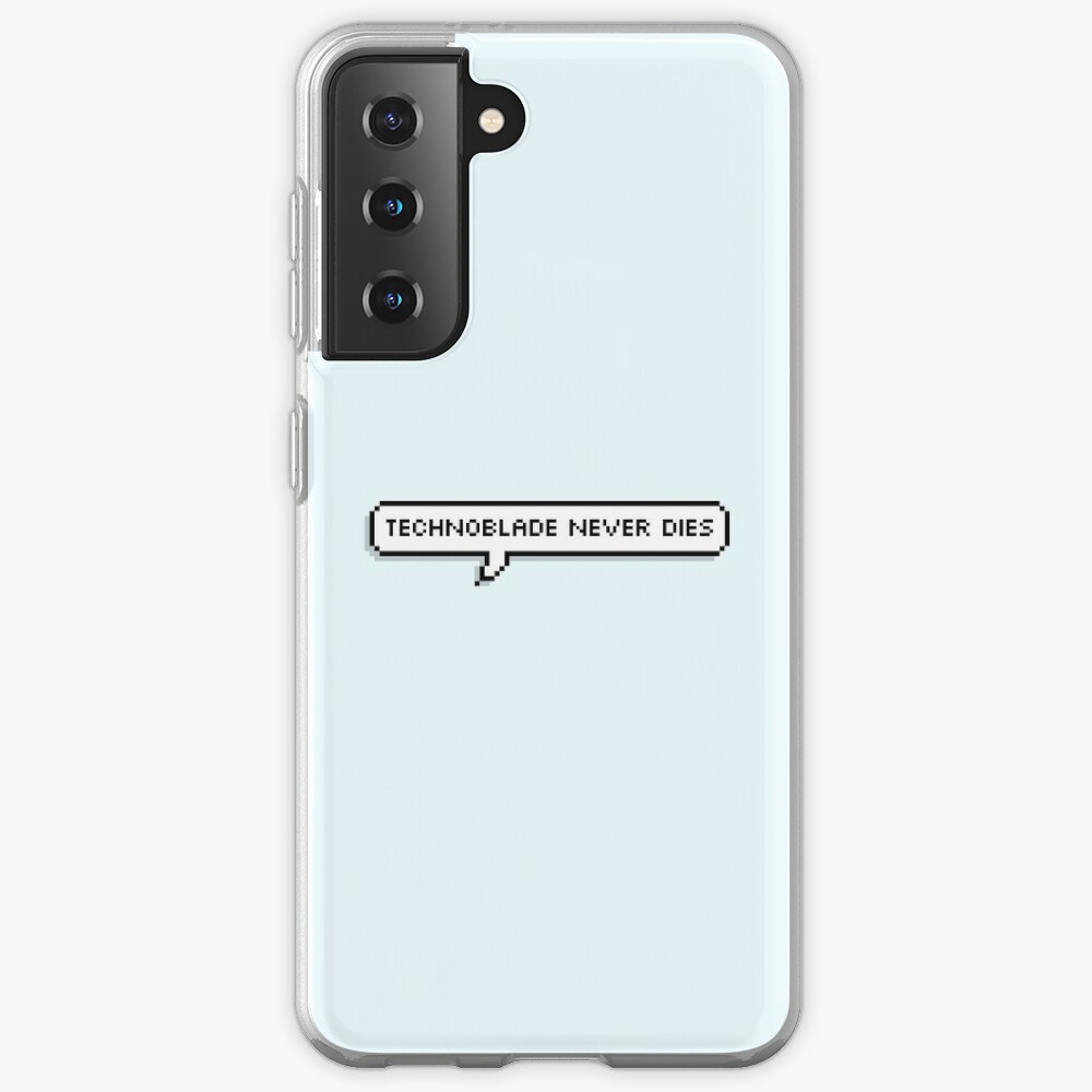 Technoblade Never Dies Blood God Pattern Clear Phone Case for