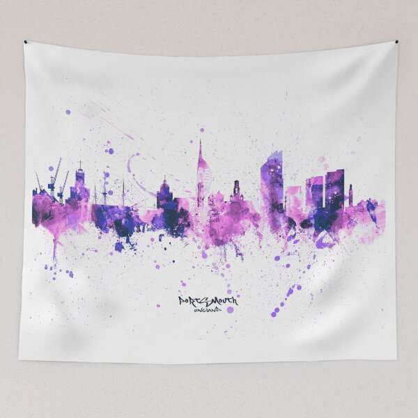 Item preview, Portsmouth England Skyline designed and sold by ArtPrints.