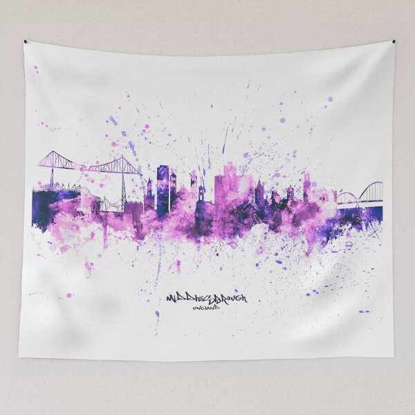 Item preview, Middlesbrough England Skyline designed and sold by ArtPrints.