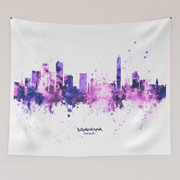 Artikelvorschau, Birmingham England Skyline entworfen und verkauft von ArtPrints.