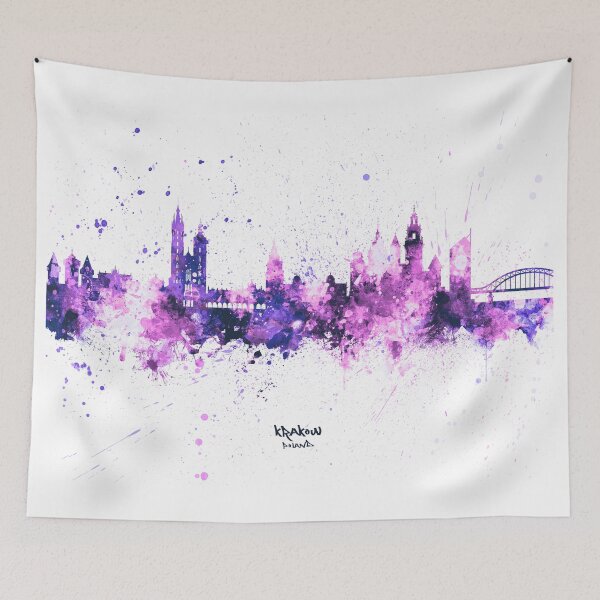 Item preview, Krakow Poland Skyline designed and sold by ArtPrints.