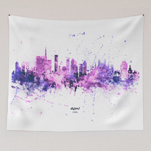 Item preview, Milan Italy Skyline designed and sold by ArtPrints.
