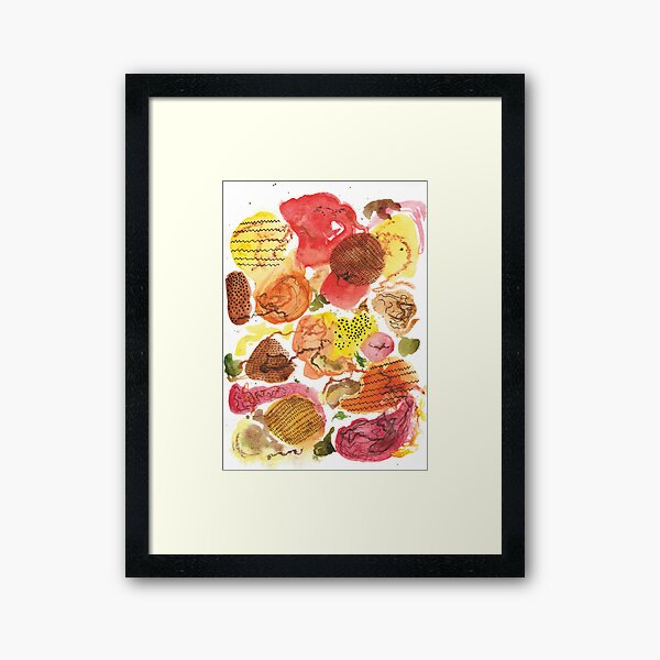 Autumnal Abstract Framed Art Print