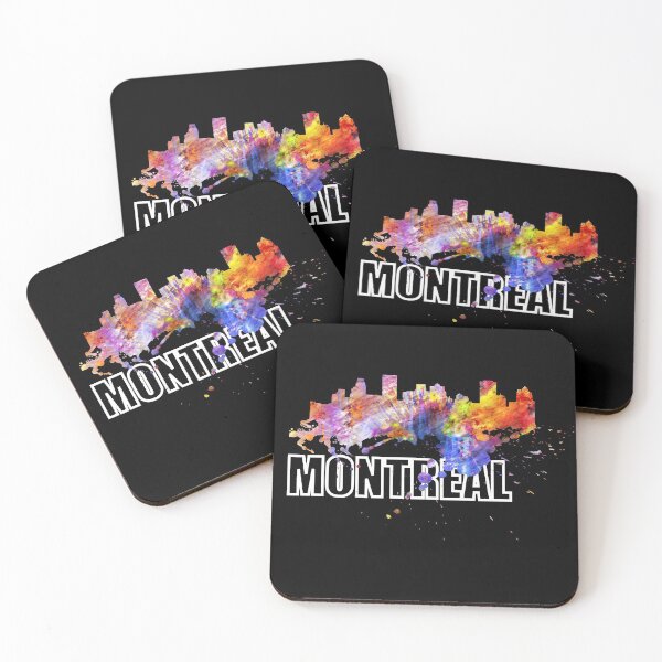 Item preview, Montreal Quebec Canada Skyline Holiday Gift designed and sold by DerNerd.