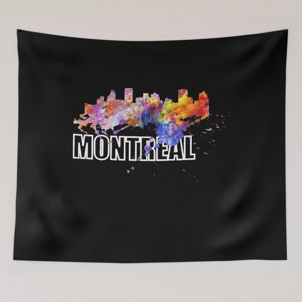 Item preview, Montreal Quebec Canada Skyline Holiday Gift designed and sold by DerNerd.