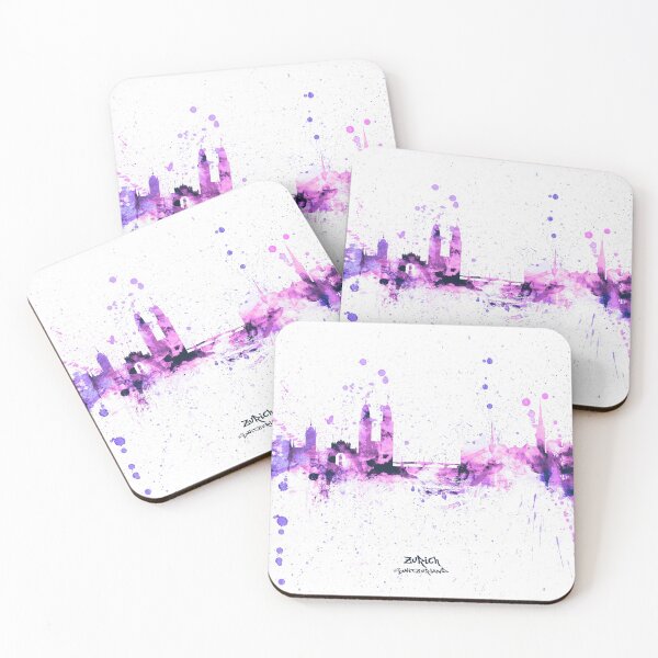 Item preview, Zurich Switzerland Skyline designed and sold by ArtPrints.