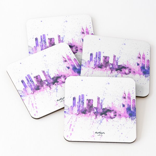 Artikelvorschau, Skyline von Mumbai, Indien, Bombay entworfen und verkauft von ArtPrints.