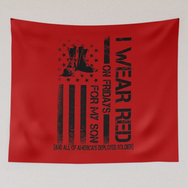 Item preview, Red Friday Remember Everyone Deployed- I wear Red on Friday FOR My Son,  Deployed Mother Gifts designed and sold by Simeon	 Dorelus.